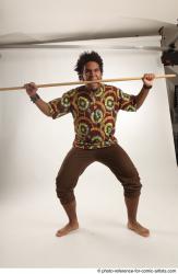 Garson STANDING POSE WITH SPEAR AFRO